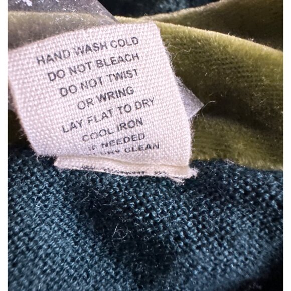 Y2k Green Whimsical Fairy Sweater Cardigan Small Anthro Moth Crocheted Boho - Picture 9 of 10